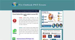 Desktop Screenshot of fixoutlookerrors.com